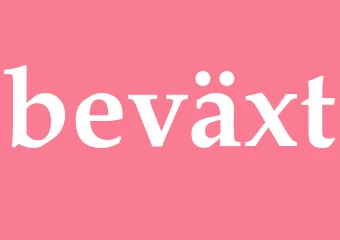 Synonym beväxt