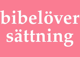 Synonym bibelöversättning