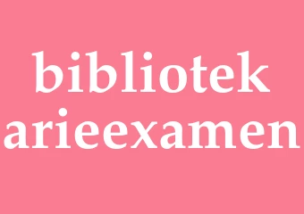 Synonym bibliotekarieexamen