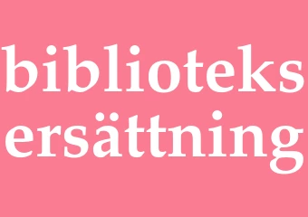 Synonym biblioteksersättning