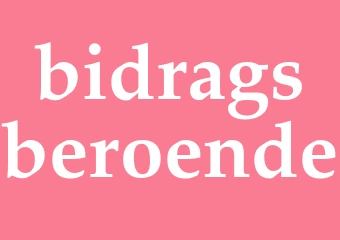 Synonym bidragsberoende