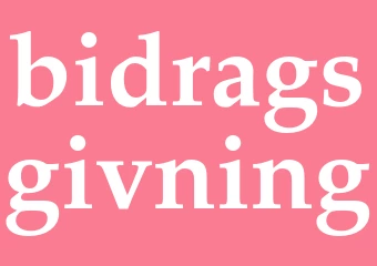 Synonym bidragsgivning