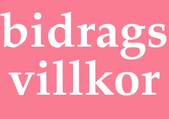Synonym bidragsvillkor