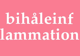Synonym bihåleinflammation