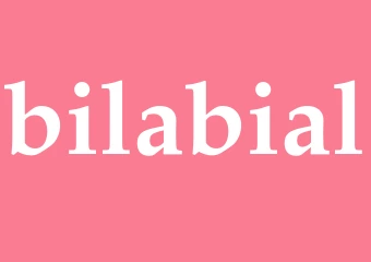 Synonym bilabial