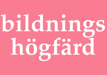 Synonym bildningshögfärd