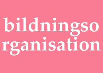 Synonym bildningsorganisation