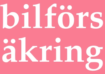 Synonym bilförsäkring