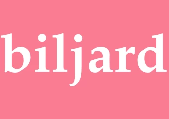Synonym biljard