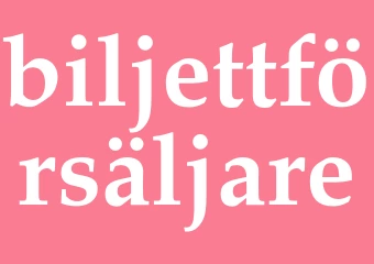 Synonym biljettförsäljare