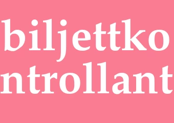 Synonym biljettkontrollant