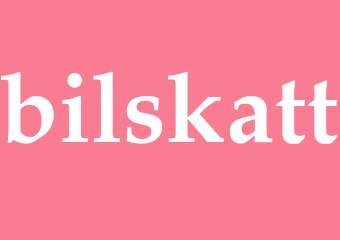 Synonym bilskatt