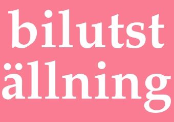 Synonym bilutställning