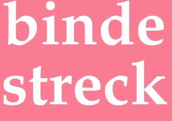 Synonym bindestreck