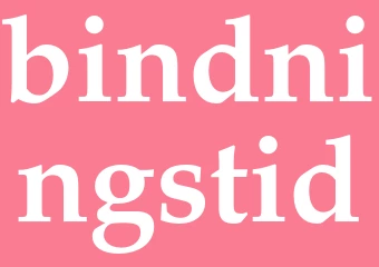 Synonym bindningstid