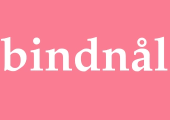Synonym bindnål