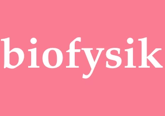 Synonym biofysik
