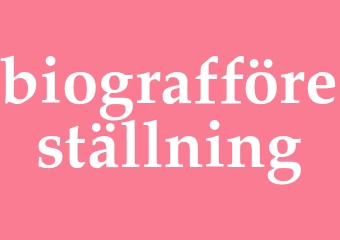 Synonym biografföreställning