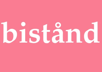 Synonym bistånd