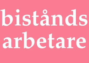 Synonym biståndsarbetare