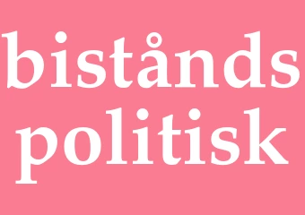 Synonym biståndspolitisk