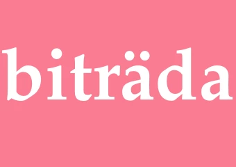 Synonym biträda