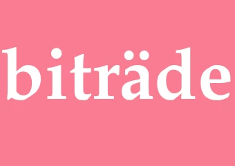 Synonym biträde