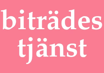 Synonym biträdestjänst