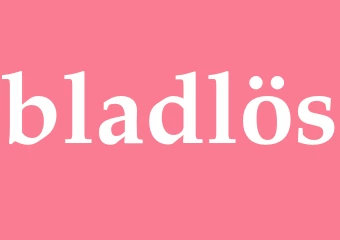 Synonym bladlös