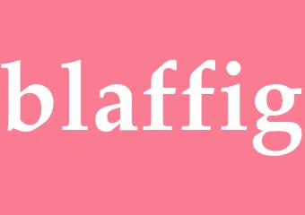 Synonym blaffig