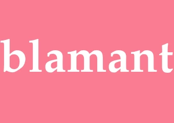Synonym blamant