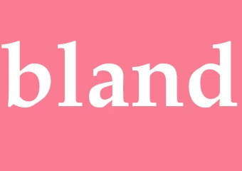 Synonym bland