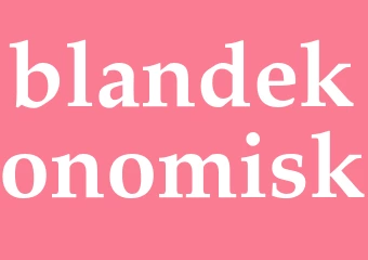 Synonym blandekonomisk