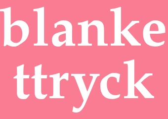 Synonym blankettryck