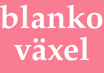 Synonym blankoväxel