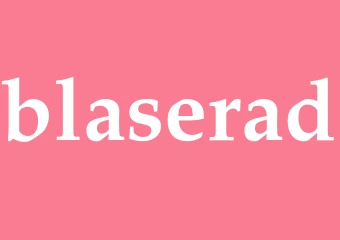 Synonym blaserad