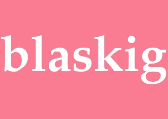 Synonym blaskig