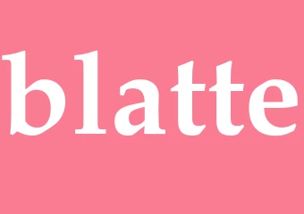 Synonym blatte