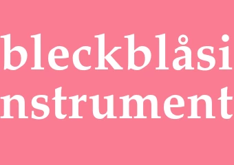 Synonym bleckblåsinstrument