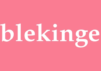 Synonym blekinge