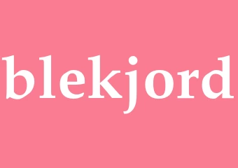 Synonym blekjord