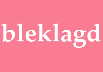 Synonym bleklagd