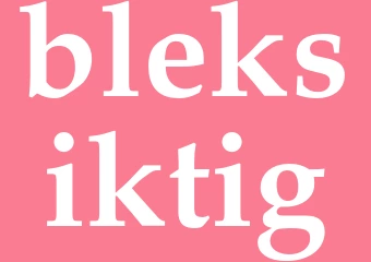 Synonym bleksiktig