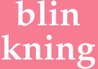 Synonym blinkning