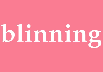Synonym blinning