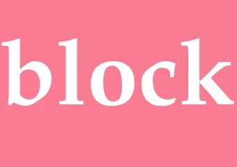 Synonym block