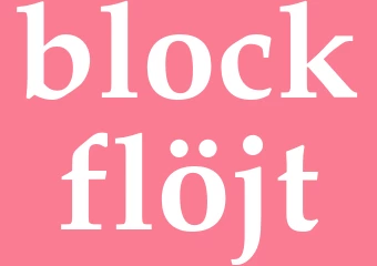 Synonym blockflöjt