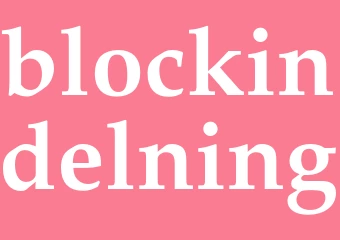 Synonym blockindelning