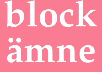 Synonym blockämne