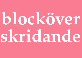 Synonym blocköverskridande